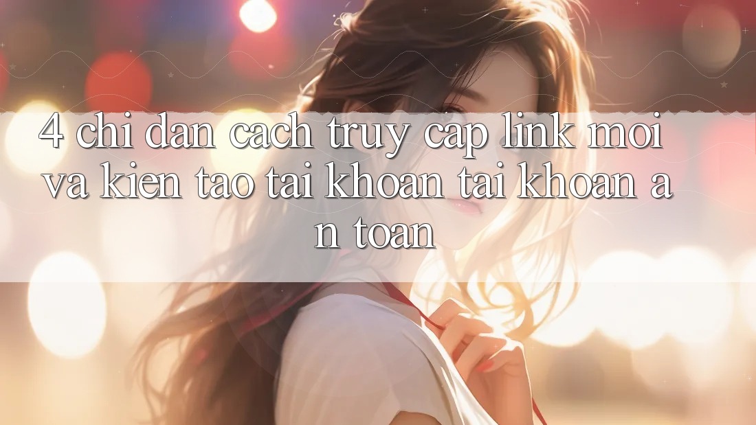 4. Chỉ dẫn Cách Truy Cập Link Mới Và Kiến tạo tài khoản Tài Khoản An Toàn