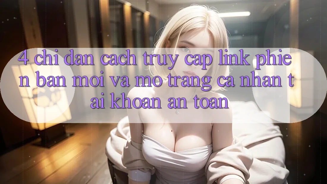 4. Chỉ dẫn Cách Truy Cập Link Phiên bản mới Và Mở trang cá nhân Tài Khoản An Toàn