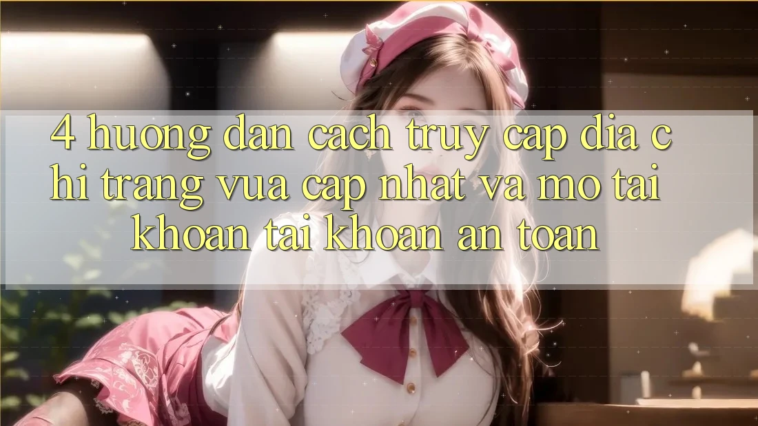 4. Hướng Dẫn Cách Truy Cập Địa chỉ trang Vừa cập nhật Và Mở tài khoản Tài Khoản An Toàn