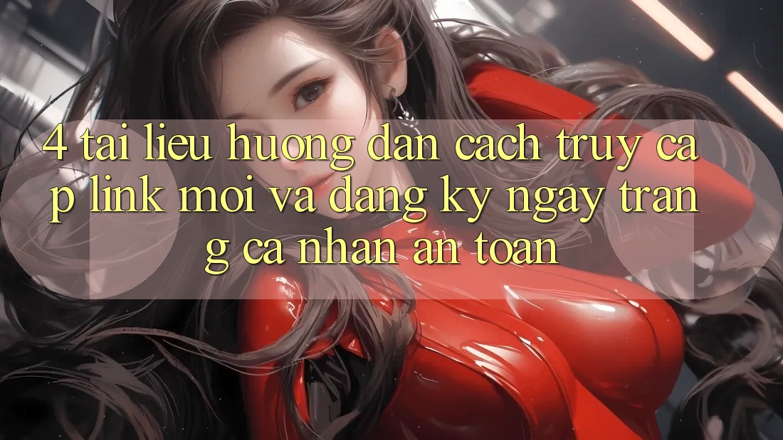 4. Tài liệu hướng dẫn Cách Truy Cập Link Mới Và Đăng ký ngay Trang cá nhân An Toàn