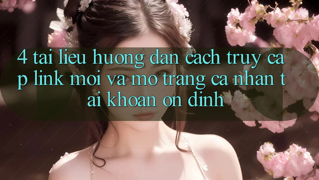 4. Tài liệu hướng dẫn Cách Truy Cập Link Mới Và Mở trang cá nhân Tài Khoản Ổn định