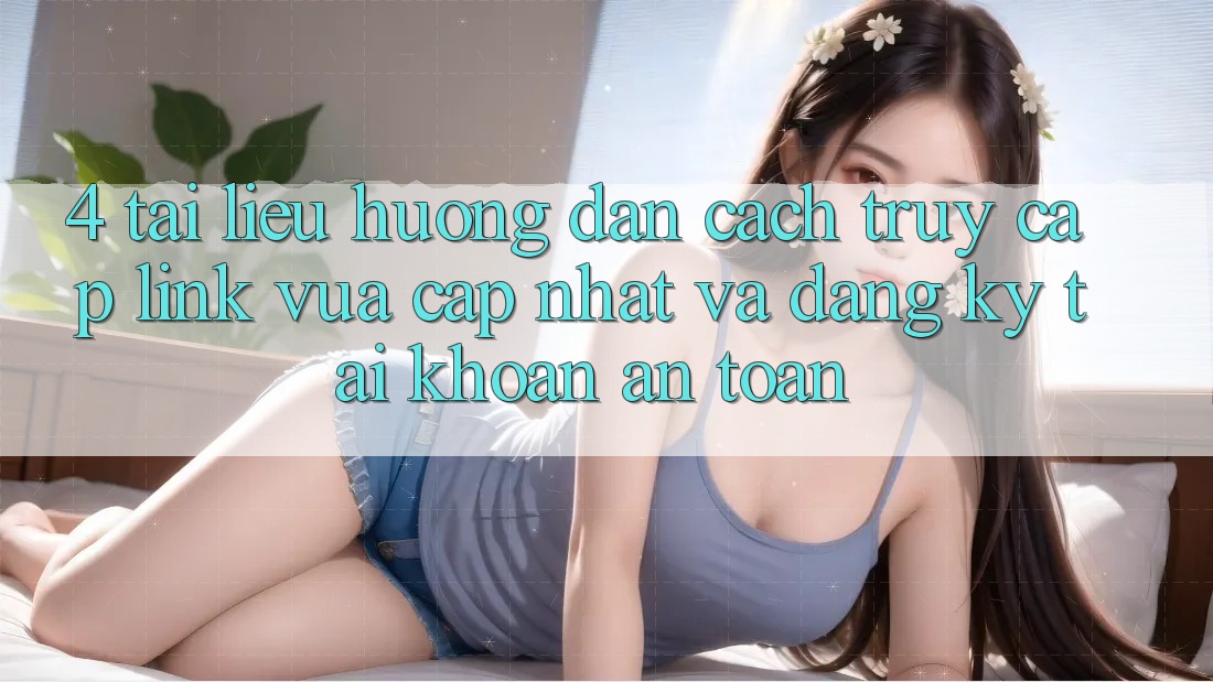 4. Tài liệu hướng dẫn Cách Truy Cập Link Vừa cập nhật Và Đăng Ký Tài Khoản An Toàn