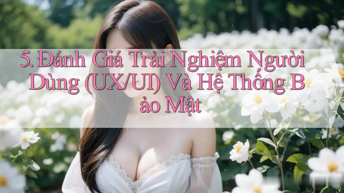 5. Đánh Giá Trải Nghiệm Người Dùng (UX/UI) Và Hệ Thống Bảo Mật