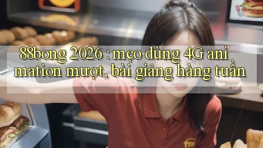 88bong 2026 mẹo dùng 4G animation mượt, bài giảng hàng tuần
