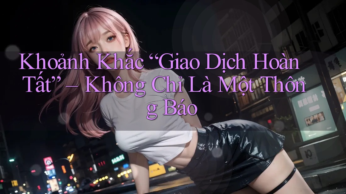 Khoảnh Khắc “Giao Dịch Hoàn Tất” – Không Chỉ Là Một Thông Báo