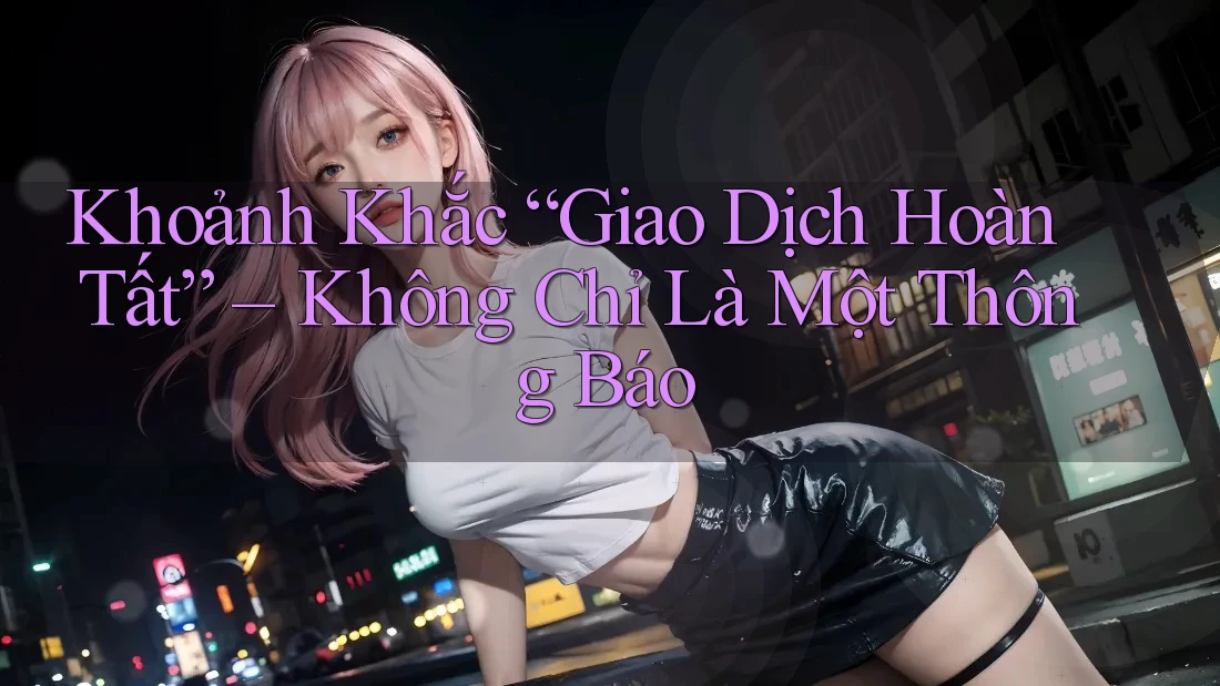 Khoảnh Khắc “Giao Dịch Hoàn Tất” – Không Chỉ Là Một Thông Báo
