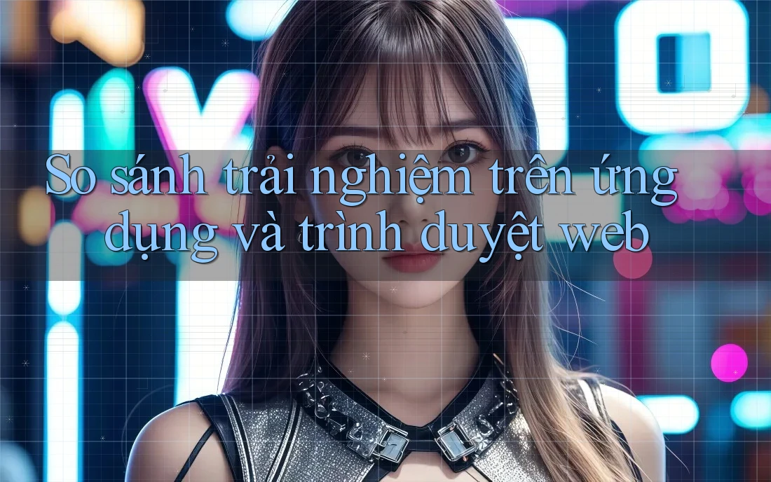 So sánh trải nghiệm trên ứng dụng và trình duyệt web