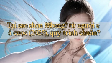 Tại sao chọn 88bong từ người cá cược (2025), quy trình chuẩn